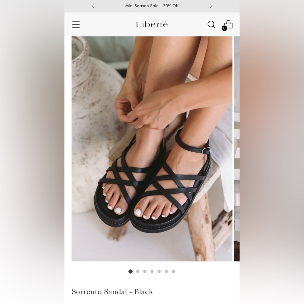 Liberte Sorrento Sandal - Black